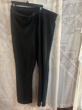 Stretch Ponte Slim Leg Pants - Black